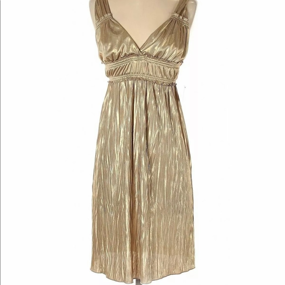 Fire Los Angeles Women Gold Cocktail Dress S $60